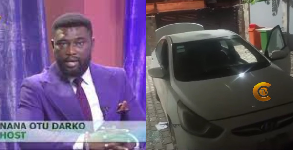 Nana Otu Darko's car was broken into at his home