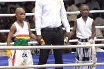 Watch the exciting boxing fight between the grandsons of Azumah Nelson and the Gbese Mantse