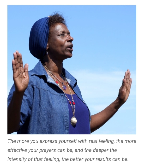 File photo of a woman praying