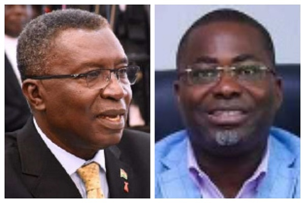 Charles Bissiw (right), Prof. Kwabena Frimpong-Boateng (left)