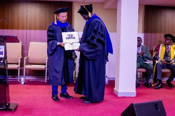 Archbishop Charles Agyinasare at his graduation ceremony