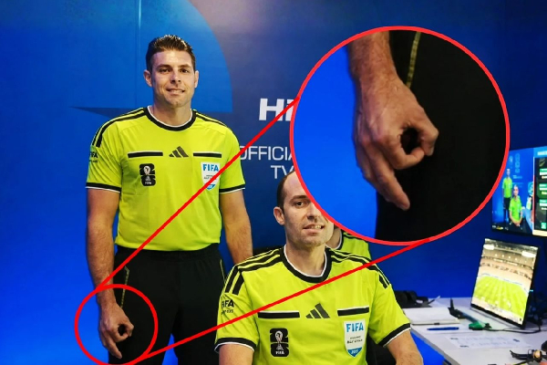 Var Hand Sign VAR official says hand gesture was 'involuntary, subconscious twitch'