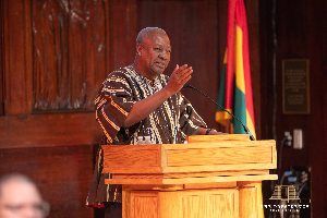 John Dramani Mahama is the president of Ghana