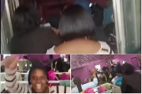 Screenshots of a video of the incident
