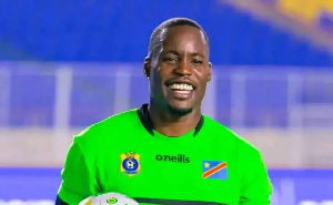 Goalkeeper Lionel Mpasi-Nzau plays for Democratic Republic of Congo national team