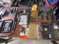 Some of the items sized by Ghana customs