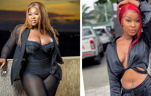 Ghanaian singer, Sista Afia (Left) and socialite cum influencer Efia Odo (R)