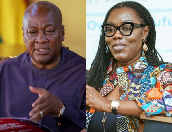 President Mahama (L) says the former Communications Minister (R) had issues with another person