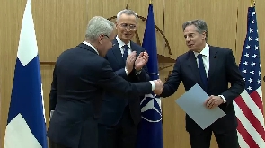 Finland don become di 31st member of di Nato security alliance