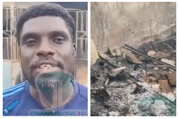 A resident of Kasoa Millennium City whose four-bedroom apartment was destroyed by fire