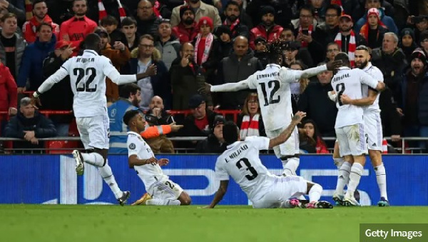 Real Madrid came back from two goals down to defeat Liverpool 5-2 at Anfield on Tuesday