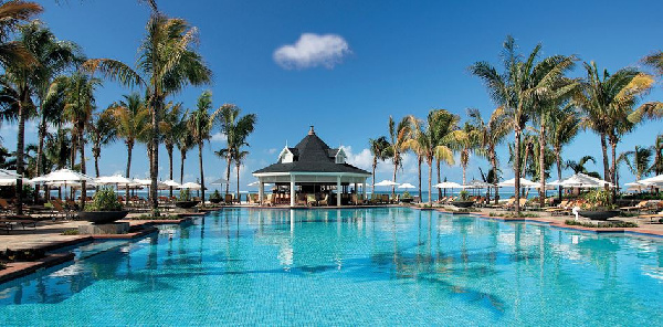 A typical holiday resort in Mauritius
