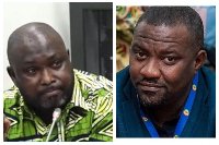 Habib Iddrisu [L] and John Dumelo (R)