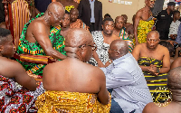 The Asantehene praised Dr. Bawumia for not allowing his position to change him