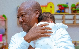 President Mahama and his grandchild