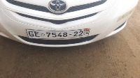 The car snatched from the victim at Ofaakor