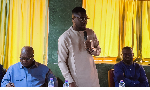 Frank Annoh-Dompreh (seated right) is the MP for Nsawam-Adoagyiri