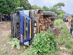 Two killed in tipper truck accident at Senchi