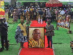 Dr Julius Debrah been presented with the frame