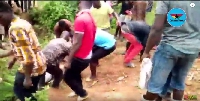 Residents pounced on the man and lynched him to death