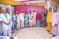 The elected National executives of the Ogun State Indigene Forum in Ghana