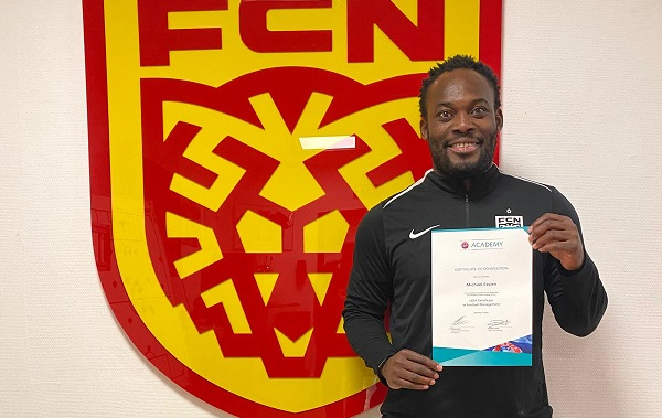 Michael Essien claims UEFA coaching certificate