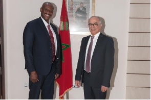 Herbert Mensah with Chakib Benmoussa