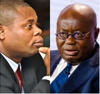 Franklin Cudjoe and President Nana Addo Dankwa Akufo-Addo