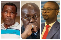 According to David Vondee (R), Akufo-Addo (M) should be blamed for Wontumi's (L) conviction