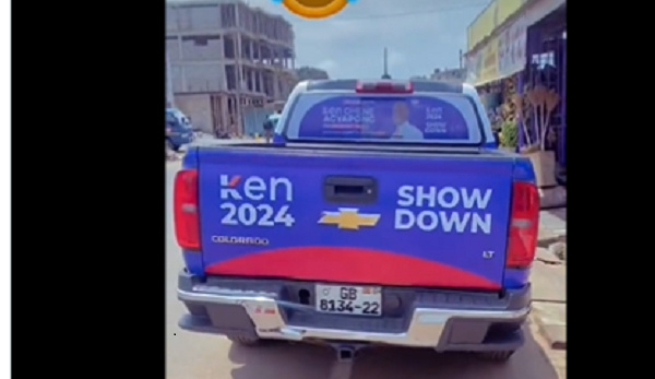 Kennedy's branded showdown vehicle