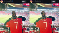 Davido at Old Trafford