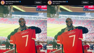 Davido at Old Trafford