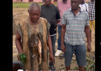 The chiefs poured libation and invoked curses