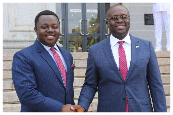 Rev Ntim Fordjour and the late Dr Edward Omane Boamah