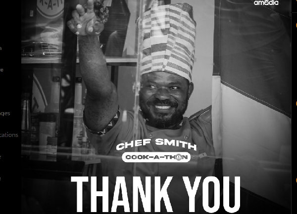 Chef Smith cooked for 820 hours