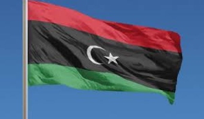 The flag of Libya