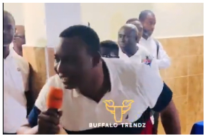 Chairman Wontumi leading party supporters in chants for Dr Bawumia