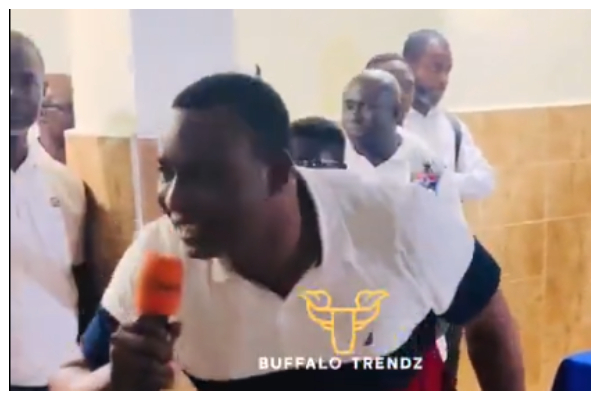 Chairman Wontumi leading party supporters in chants for Dr Bawumia