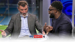 Keane (L) and Micah (R) engaged in a heated exchange during the game