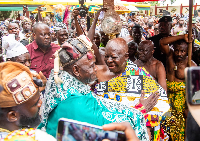 Asantehene and Yagbonwura during  the historic Manhyia Palace visit