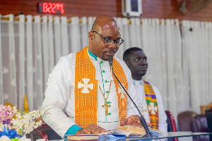 Very Rev Dr Solomon Bruce of the Methodist Church in Kumasi