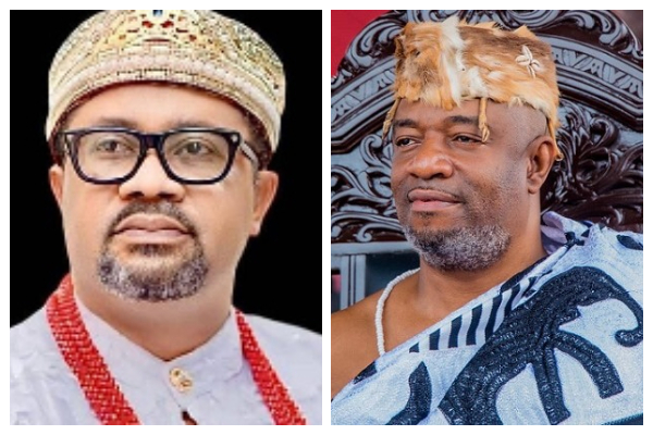 Igbo leader in Ghana, Eze Dr Amb Chukwudi Jude Ihenetu and Ga Mantse Nii Tackie Teiko Tsuru II