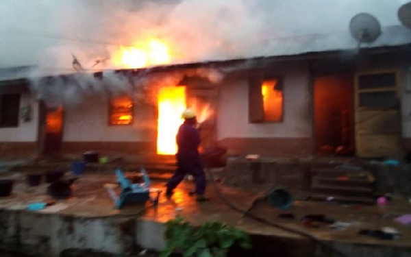 Gang burns down six-bedroom house in reprisal attack at Krofrom