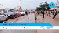 Heavy downpour causes chaotic traffic situation along Kasoa-Bortianor-Old barrier road