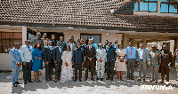 Dr Mahamudu Bawumia with Pharmaceutical Society of Ghana members