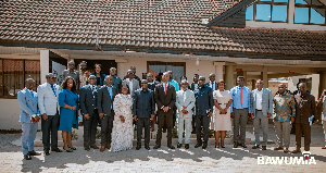 Dr Mahamudu Bawumia with Pharmaceutical Society of Ghana members