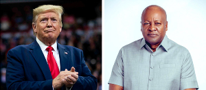 Donald Trump and John Dramani Mahama