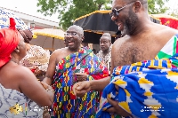 Vice President Bawumia and Dr Matthew Opoku Prempeh in shot