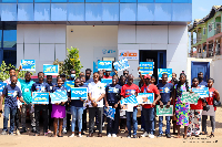 The participants at the Sunyani Market