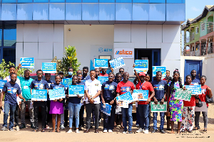 The participants at the Sunyani Market
